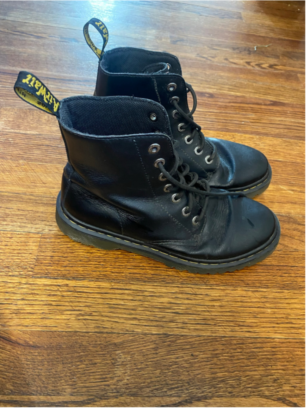 Dr Martens 1460 Combat Boots Leather Lace Up Grunge Punk 90s Y2K Indie Sleaze